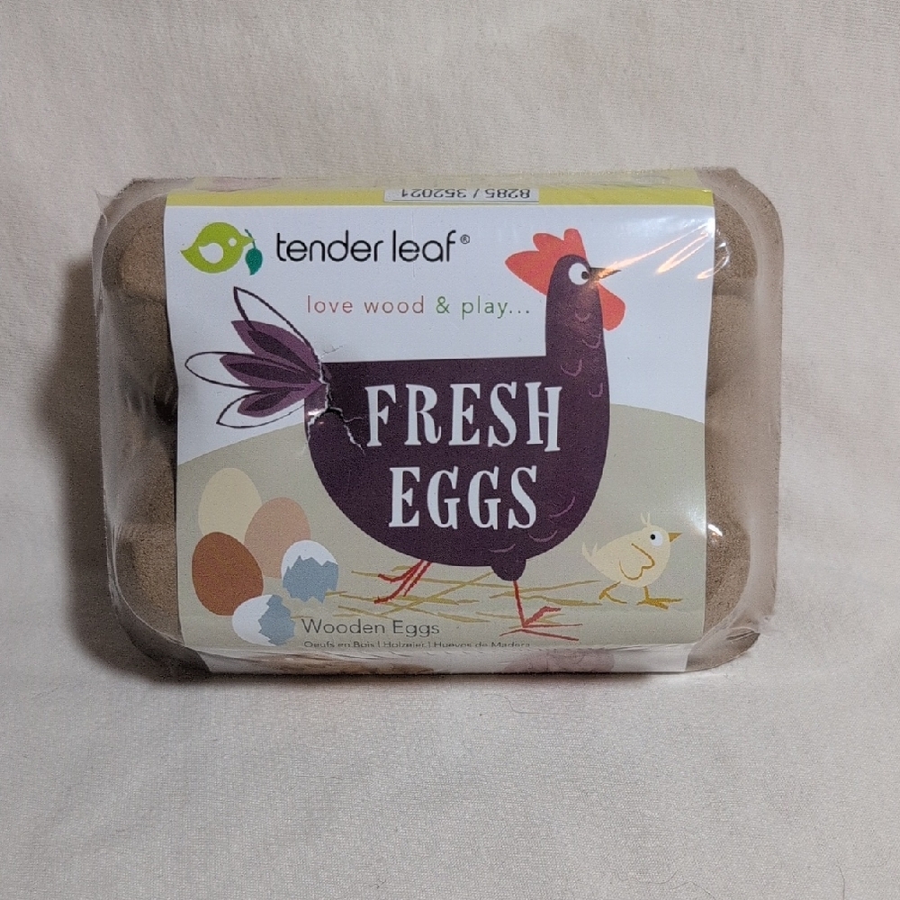 BNWT Tender Leaf Fresh Eggs Wooden Toy